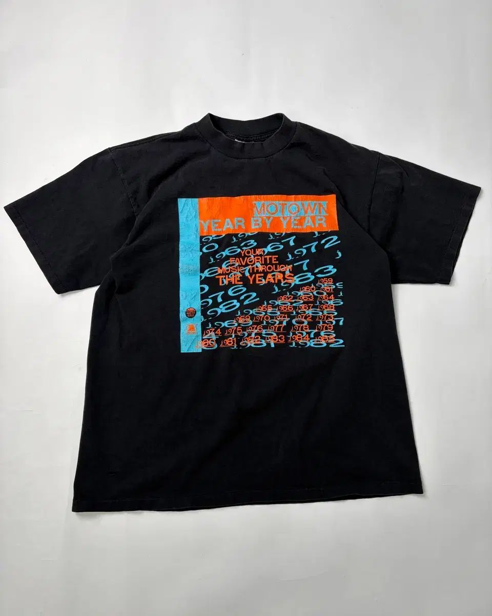 90年代 モータウンTシャツ (ブラック)