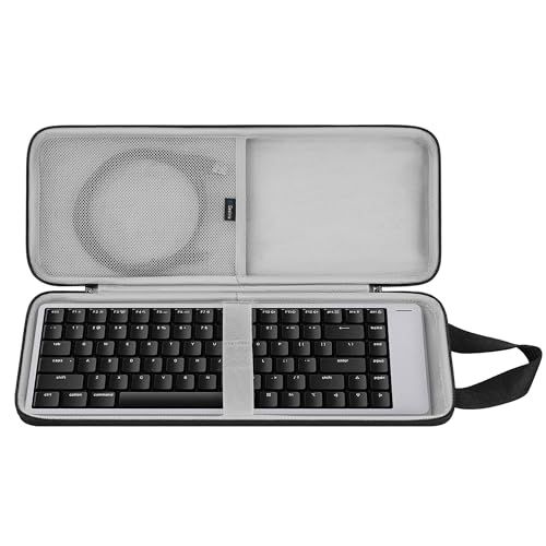 Geekria スリム キーボードキャリングケース LOFREE Flow2 84 Keys / Flow2 68 Keysと互換性あり EVAハードシェル トラベルバッグ (ダークグレー)ｍａ