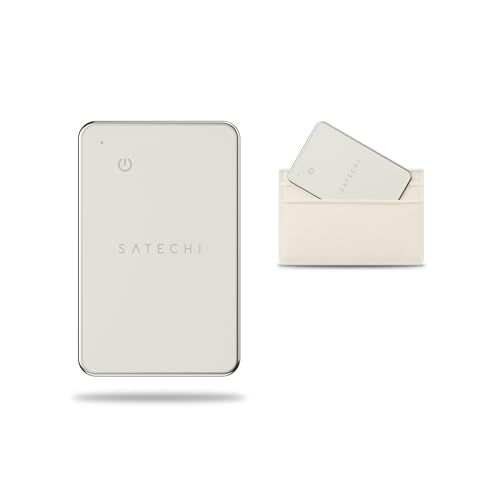 SATECHI FindAll ウォレットカード 探す対応 ウォレットトラッカー 置き忘れ通知 サウンドアラート ワイヤレス充電 iPhone/iPad/Mac対応 (サンド)ｍａ