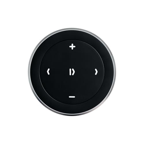 Satechi Bluetoothメディアボタン（ステアリングホイールマウント付き） ? iPhone, iPad, MacBook, Android, カー＆バイクオーディオシステムでワイヤレス音楽＆ボリュームコントロールｍａ