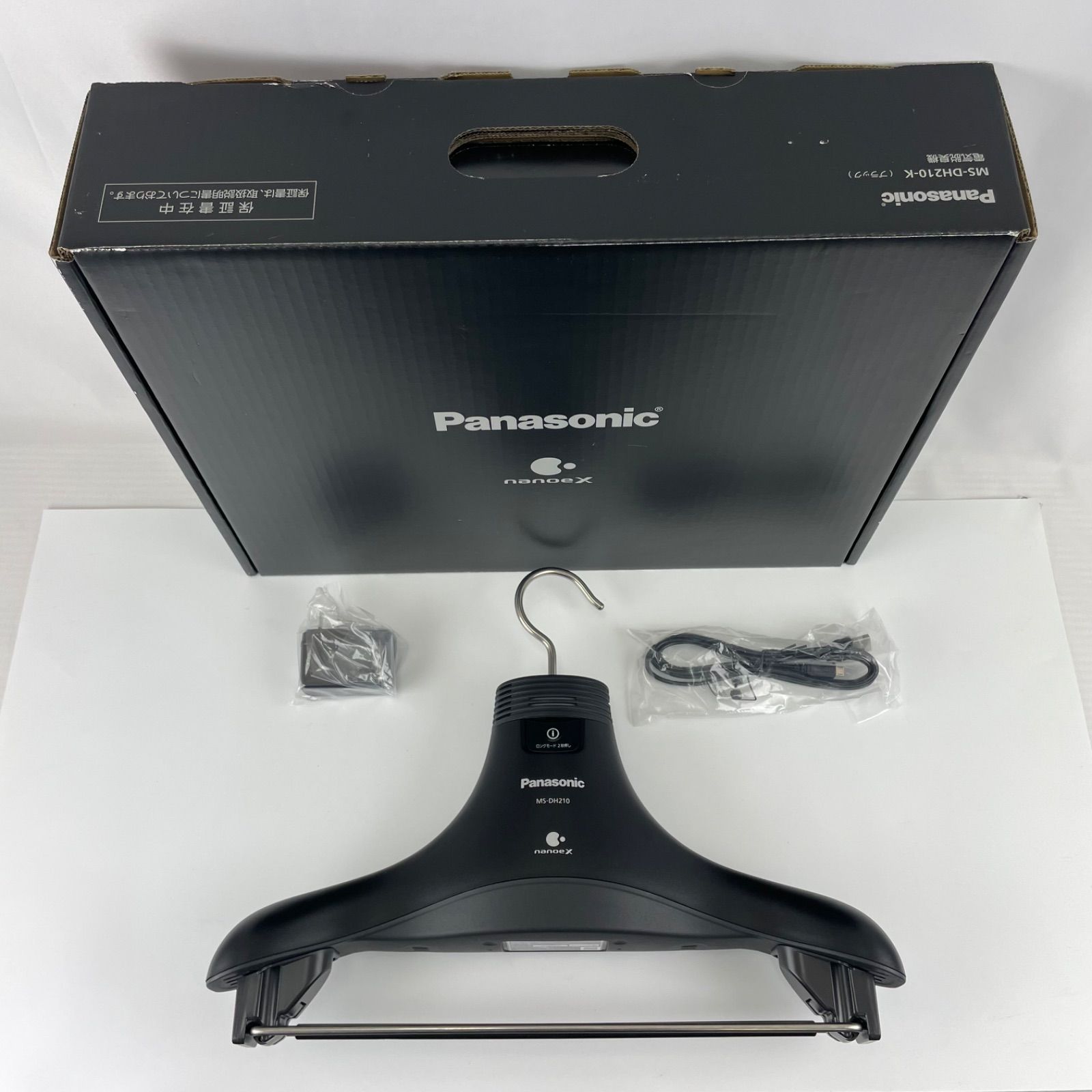 展示未使用品】パナソニック 脱臭ハンガー ナノイーX搭載 MS-DH210-K