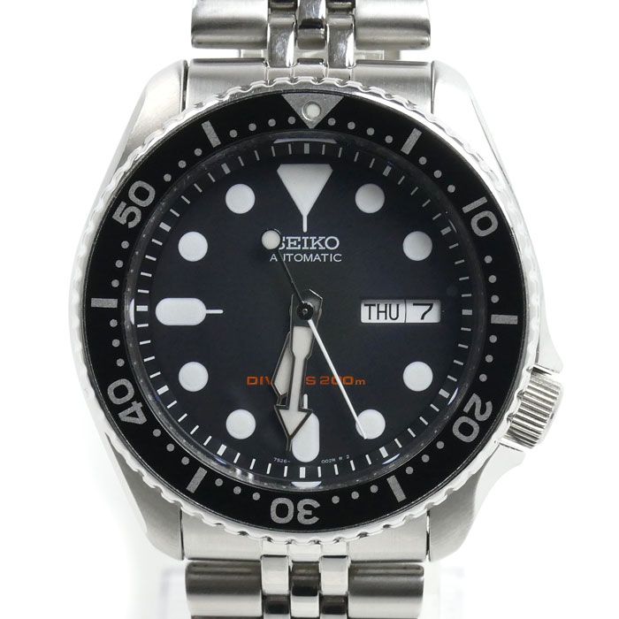 SEIKO セイコー ブラックボーイ ダイバーズ 腕時計 自動巻き SKX007K2/7S26-0020 海外モデル メンズ 中古