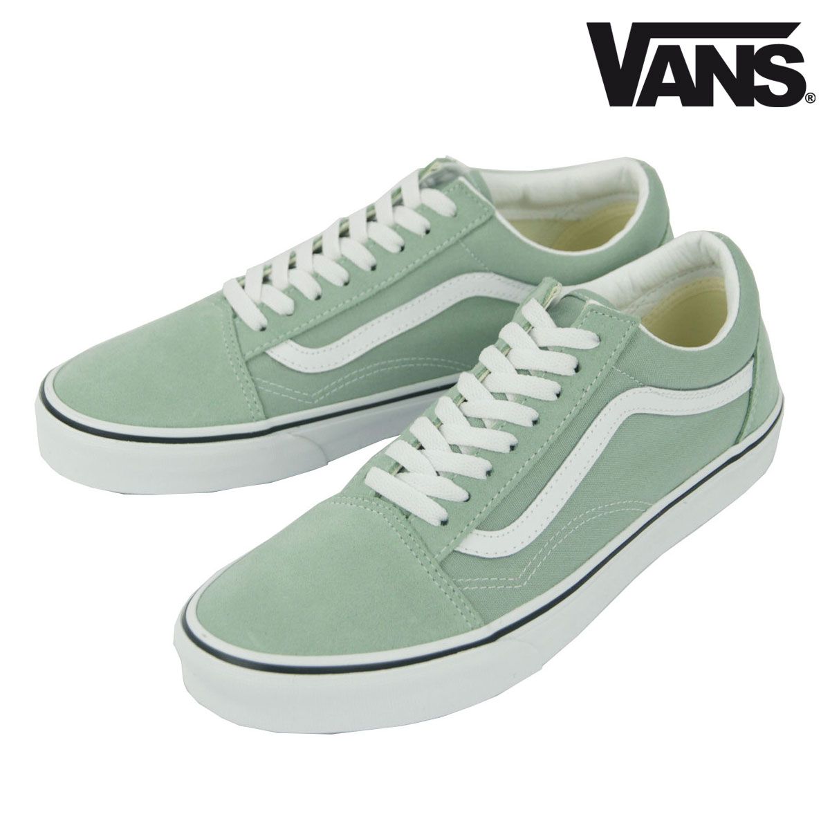 【23.0cm～25.5cm】バンズ メンズ レディース スニーカー 正規販売店 VANS オールドスクール 靴 VANS OLD SKOOL THEORY GRAY OLIVE VN000D6WEMW