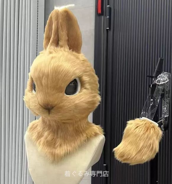 兎　犬　猫　着ぐるみ ヘッド全頭　ヘッド ケモノ ファースーツ ぬいぐるみ コスプレ コスチューム Kurumi 一点物 B773