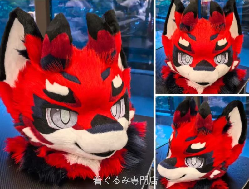 犬　猫　着ぐるみ ヘッド全頭　ヘッド ケモノ ファースーツ ぬいぐるみ コスプレ コスチューム Kurumi 一点物 B774