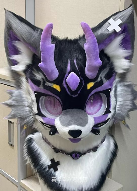犬　猫　着ぐるみ ヘッド全頭　ヘッド ケモノ ファースーツ ぬいぐるみ コスプレ コスチューム Kurumi 一点物 B780