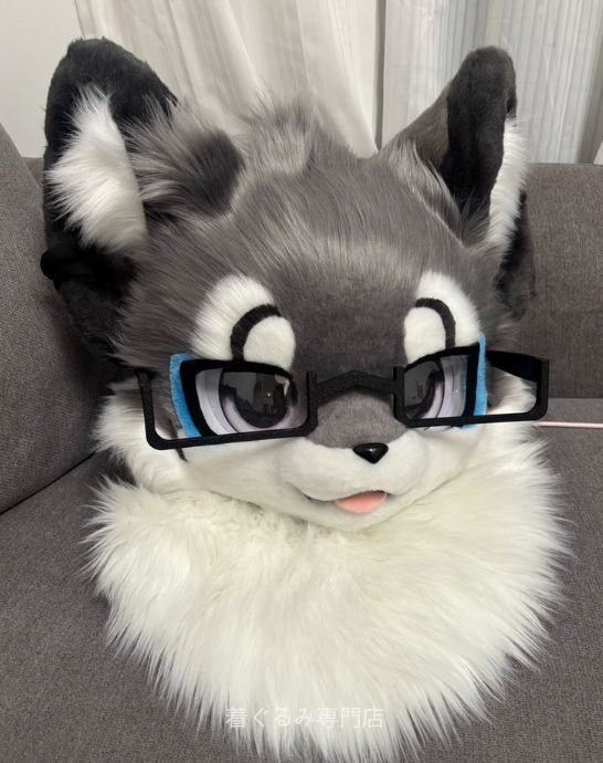犬　猫　着ぐるみ ヘッド全頭　ヘッド ケモノ ファースーツ ぬいぐるみ コスプレ コスチューム Kurumi 一点物 B782
