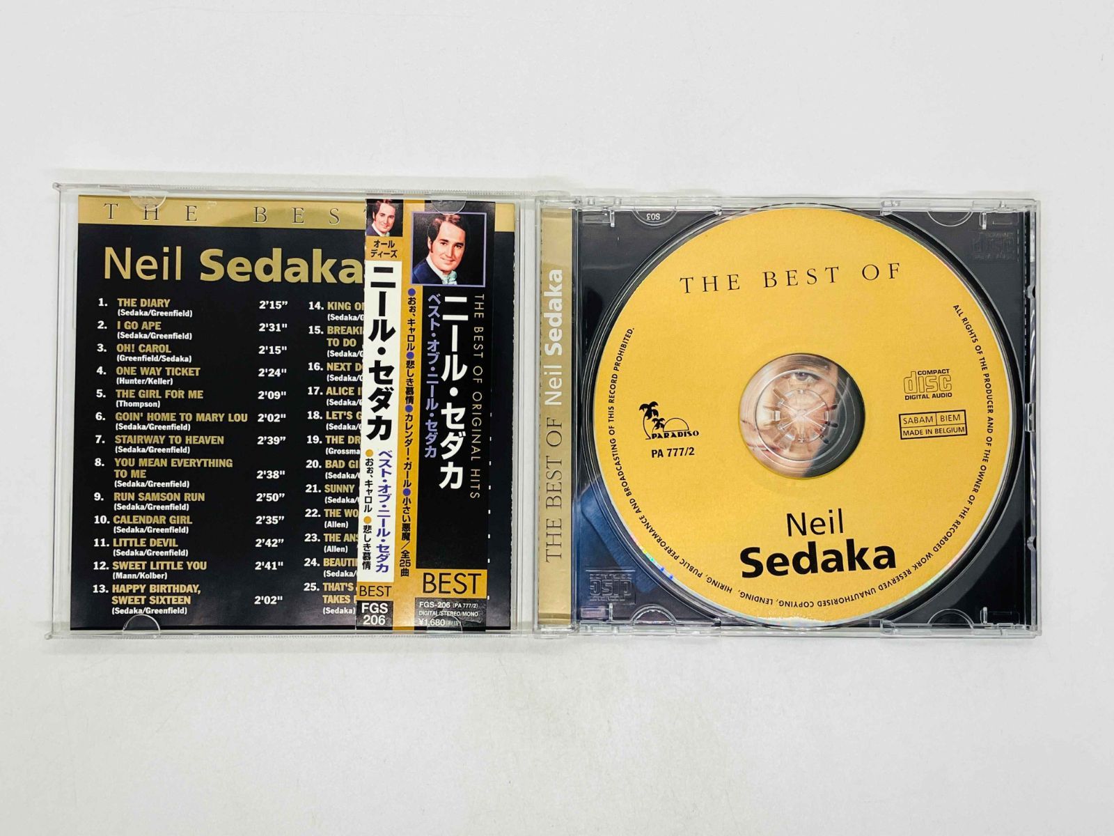 CD ベスト・オブ・ニール・セダカ / THE BEST OF NEIL SEDAKA / PA 777