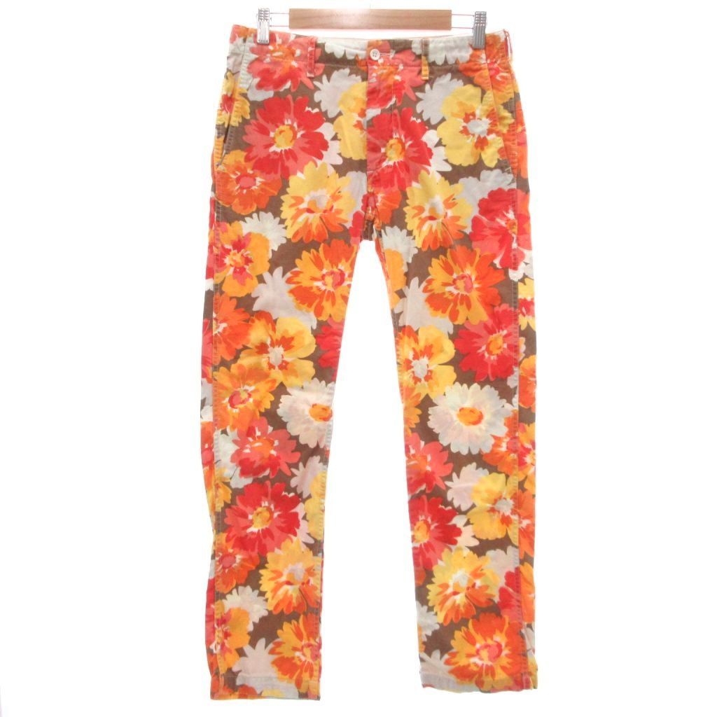エンジニアードガーメンツ Engineered Garments FWK 美品 トロピカルフラワー 花柄 パンツ 1 マルチカラー /UO ■GY62