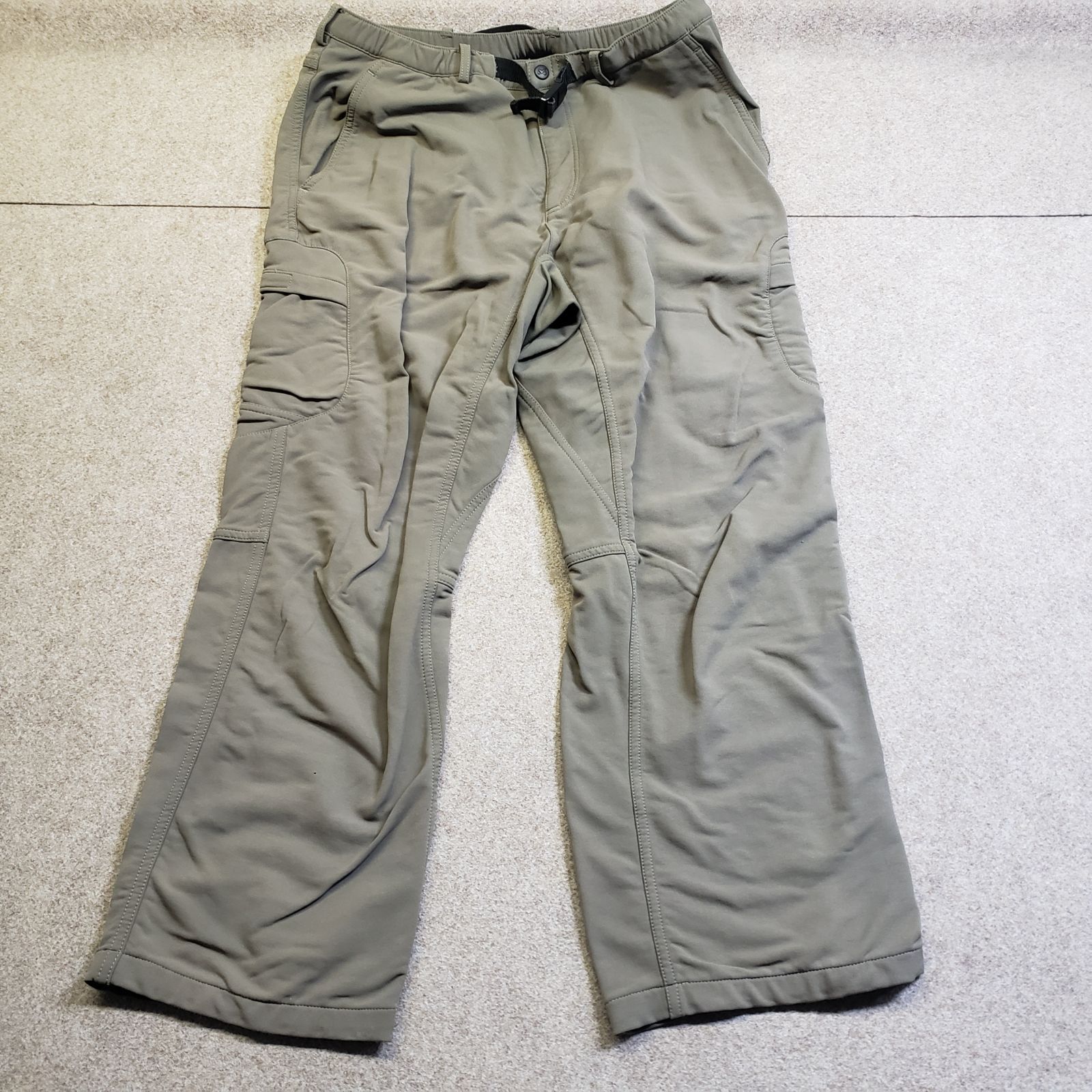 MILLET ミレー アウトドアパンツ クライミングパンツ ベルト付き カーキ系 L