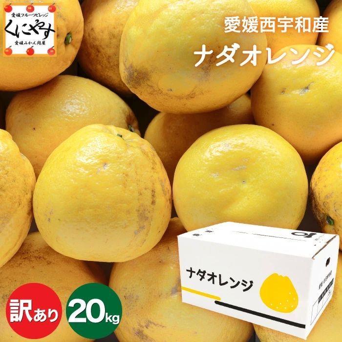 ★こだわり農家さん限定ブランド★【産地直送】愛媛西宇和産 ナダオレンジ 訳あり 20kg (5kg×4箱) 「訳ありナダオレンジ5×4」 河内晩柑 和製グレープフルーツ 美生柑 愛南ゴールド
