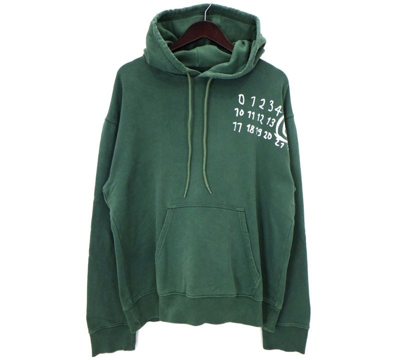 メゾンマルジェラ MM6 Maison Margiela 【 SH2GU0012 】 ナンバー ロゴ プルオーバー フーディー パーカー 49894