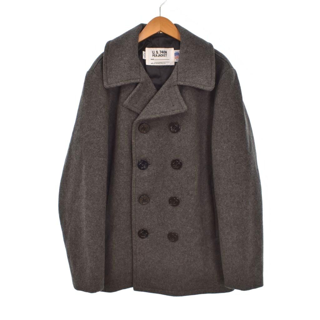 ショット SCHOTT U.S. 740N PEA JACKET Pコート ピーコート 40 グレー
