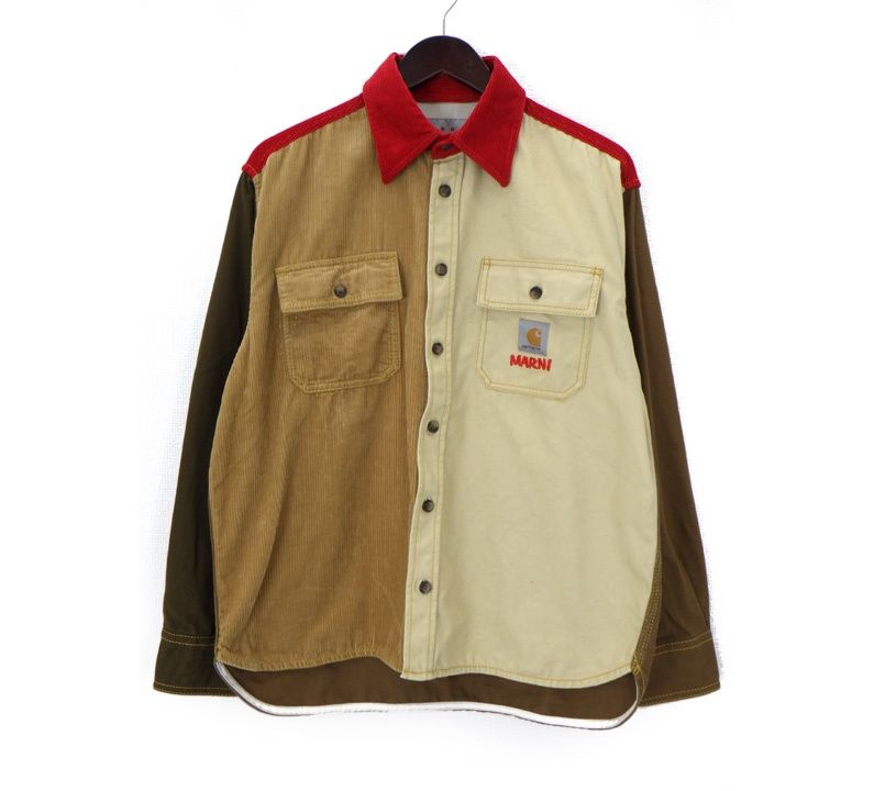 マルニ×カーハート　襟コーデュロイ チョアコート タグ付き　未使用　値下げ中 マルニ MARNI × カーハート Carhartt 【 CUMU031301UTX004