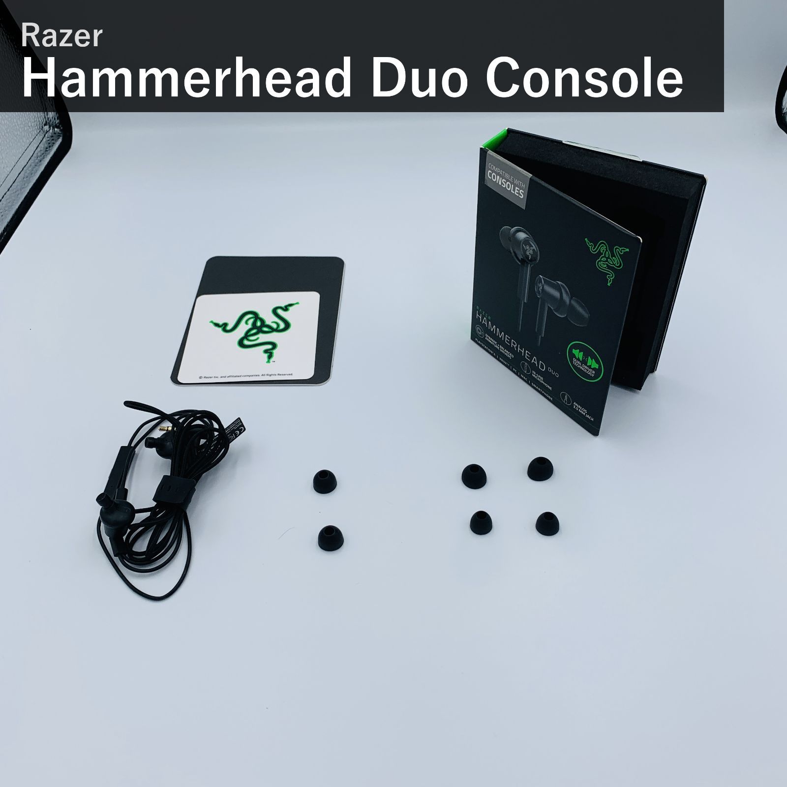 Razer Hammerhead Duo Console ゲーミングイヤホン ブラック 3.5mm