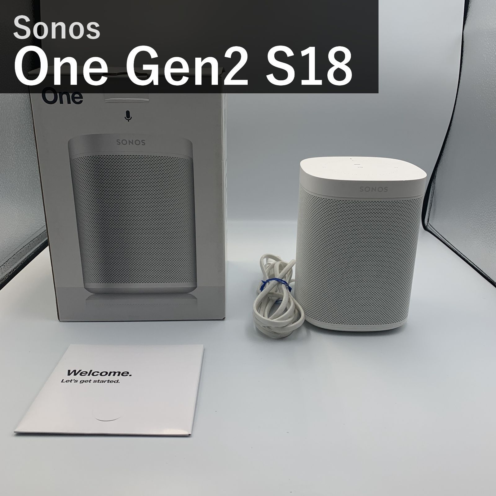 Sonos One Gen2 ソノス ワン S18 ホワイト Wireless Speaker ワイヤレス スマートスピーカー Amazon Alexa搭載 Apple AirPlay 2対応 ONEG2JP1