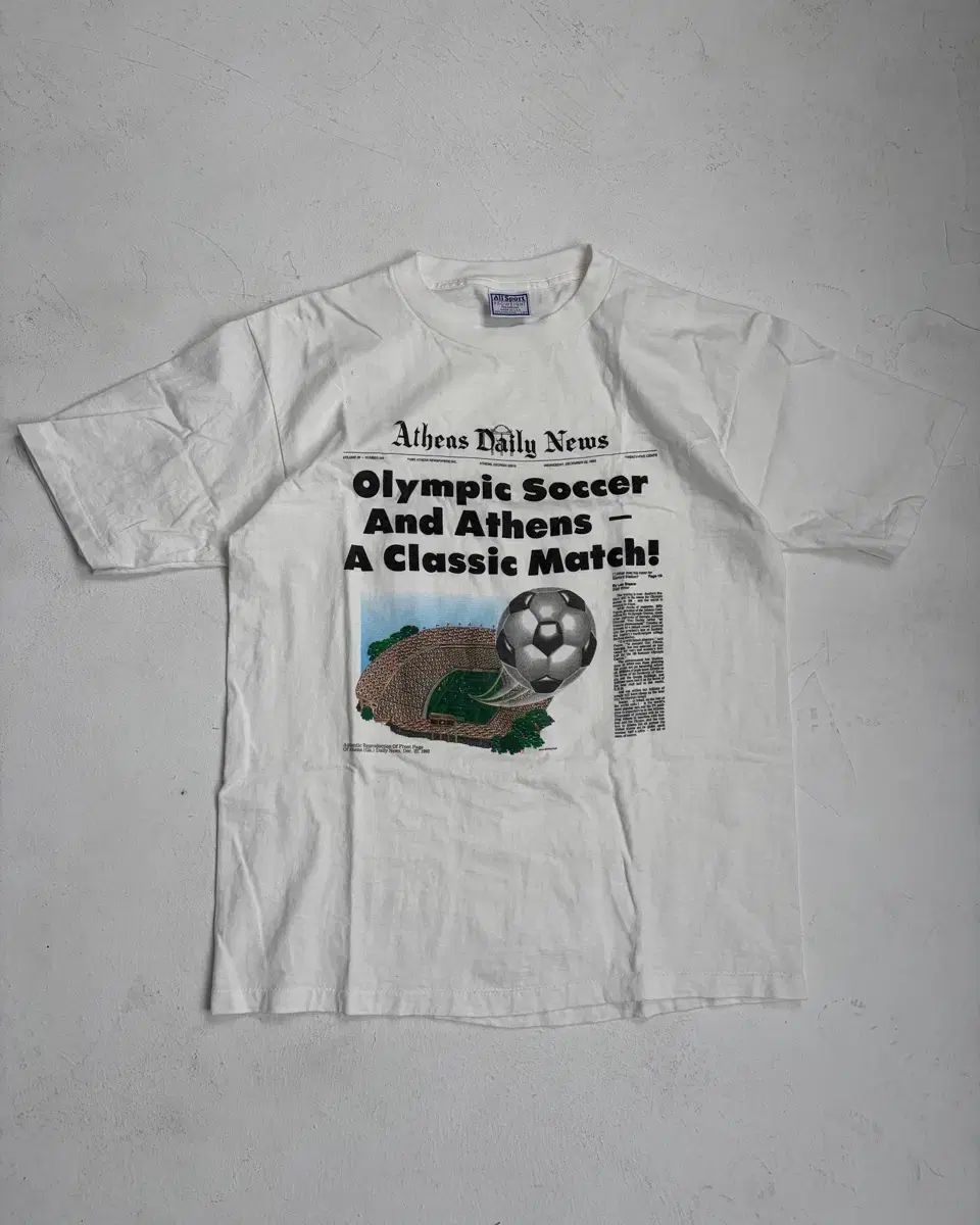 90s Athens Daily News Tee (ホワイト)