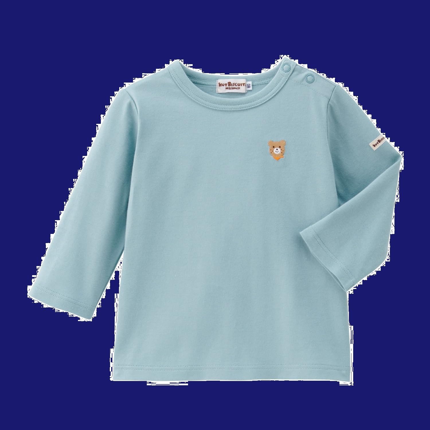 Ｔシャツ 長袖 男の子 女の子 ホットビスケッツ] ベビー 子供服 [ミキハウス 70-5209-683