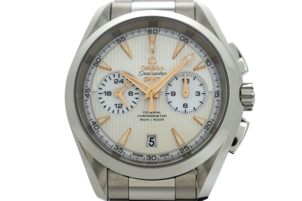 OMEGA オメガ シーマスター アクアテラ クロノグラフ GMT 231.10.43.52.02.001 ステンレススチール シルバー メンズ 2148104092625 【200】【中古】