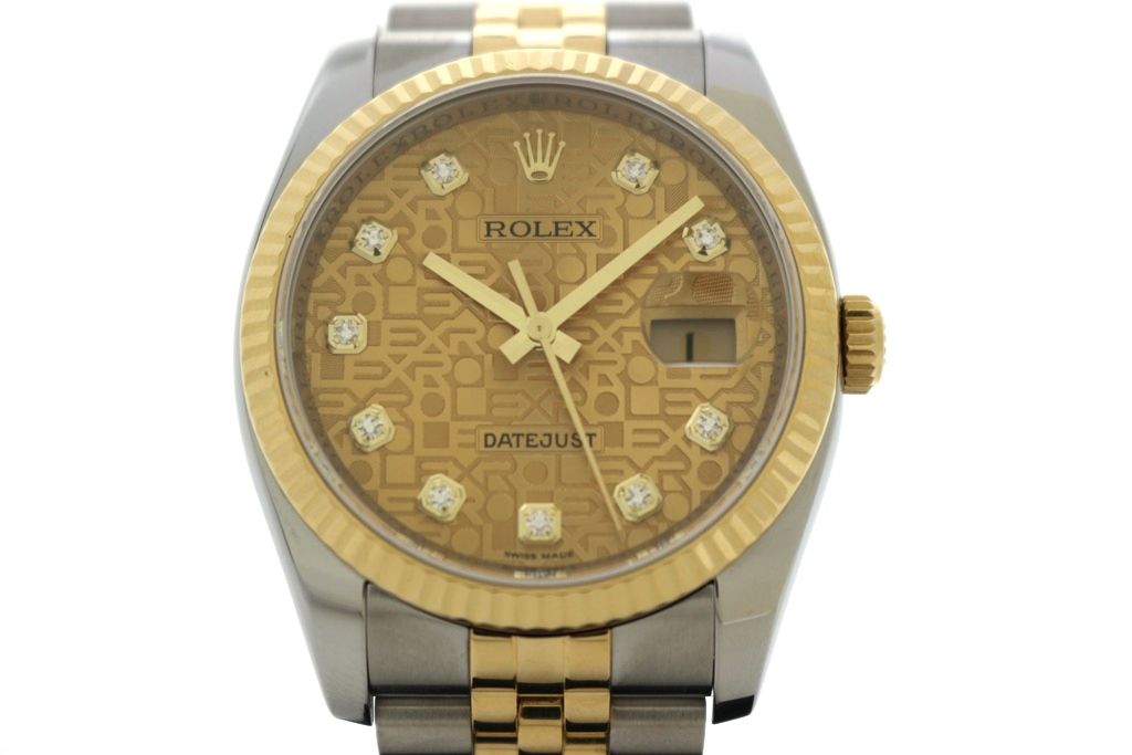 ROLEX ロレックス デイトジャスト 116233G K18イエローゴールド K18YG/ステンレススチール ゴールド彫りコンピューター メンズ 自動巻き OH/研磨済み 2148104026729 【200】【中古】