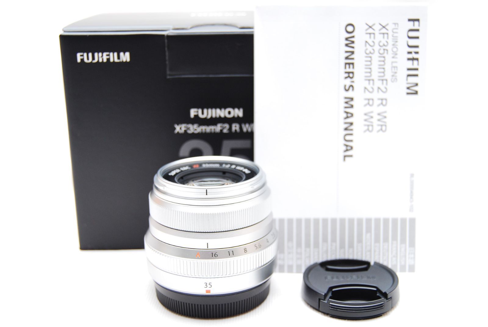 ★極上美品　富士フイルム X 交換レンズ フジノン 単焦点 シルバー F XF35mm F2 R WR S　FUJIFILM★
