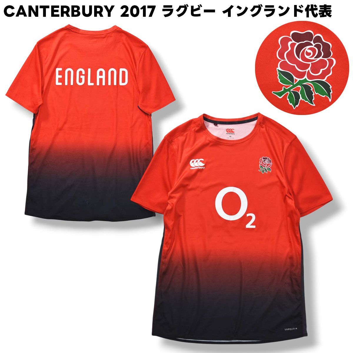 2015-16 U20 イングランド代表　canterbury　カンタベリー 定番】 カンタベリー CANTERBURY 2017 ラグビー イングランド代表