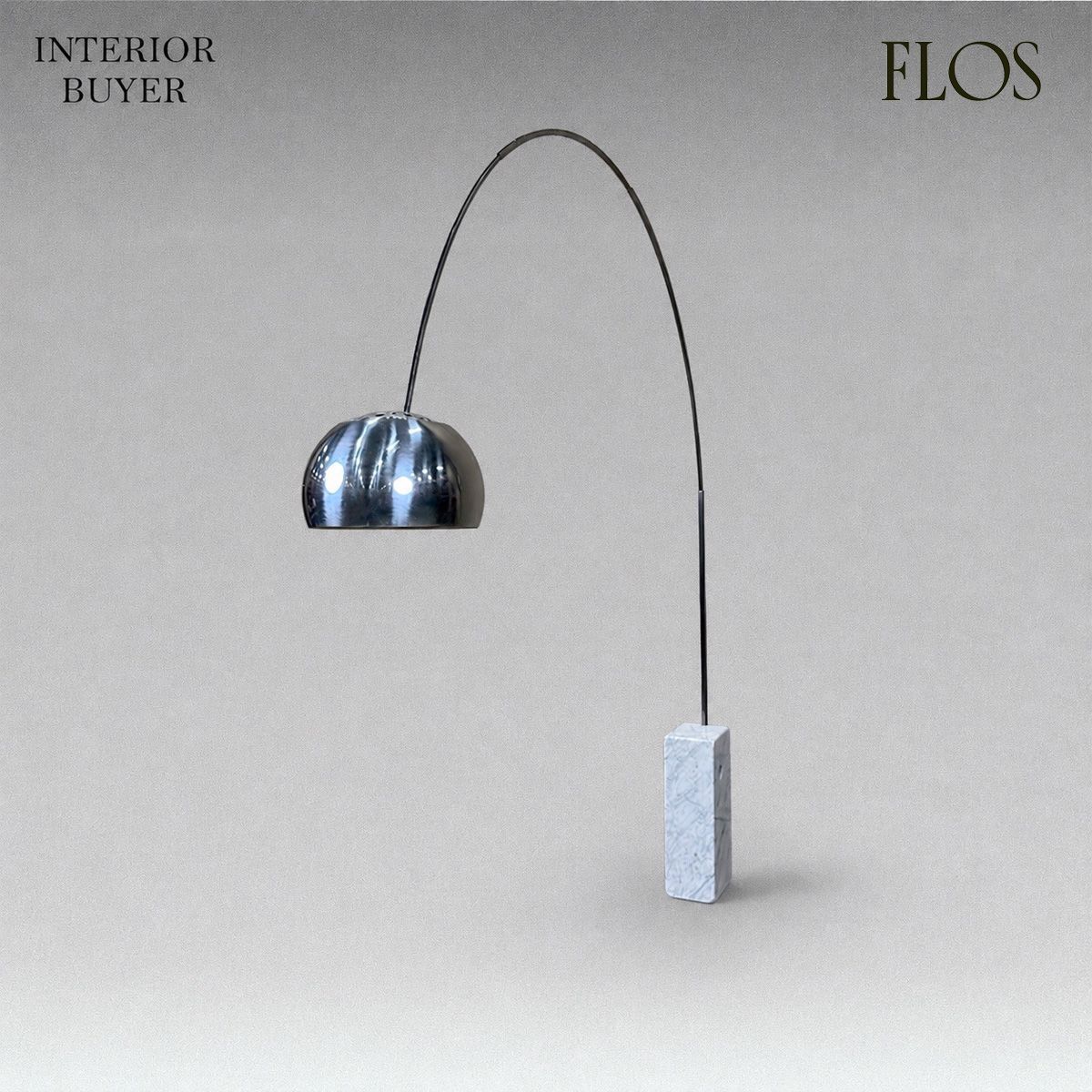 FLOS フロス ARCO アルコ フロアライト 照明 大理石 ホワイト アキッレ・カスティリオーニ アンド ピエル・ジャコモ・カスティリオーニ 定価41万