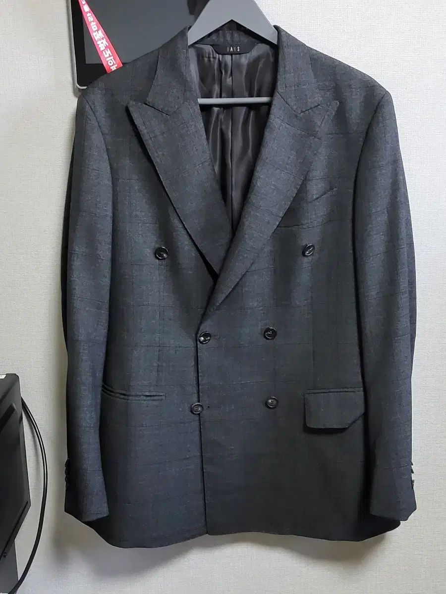 DAKS ダックス スーツ セットアップ / グレー チェック パータン XL