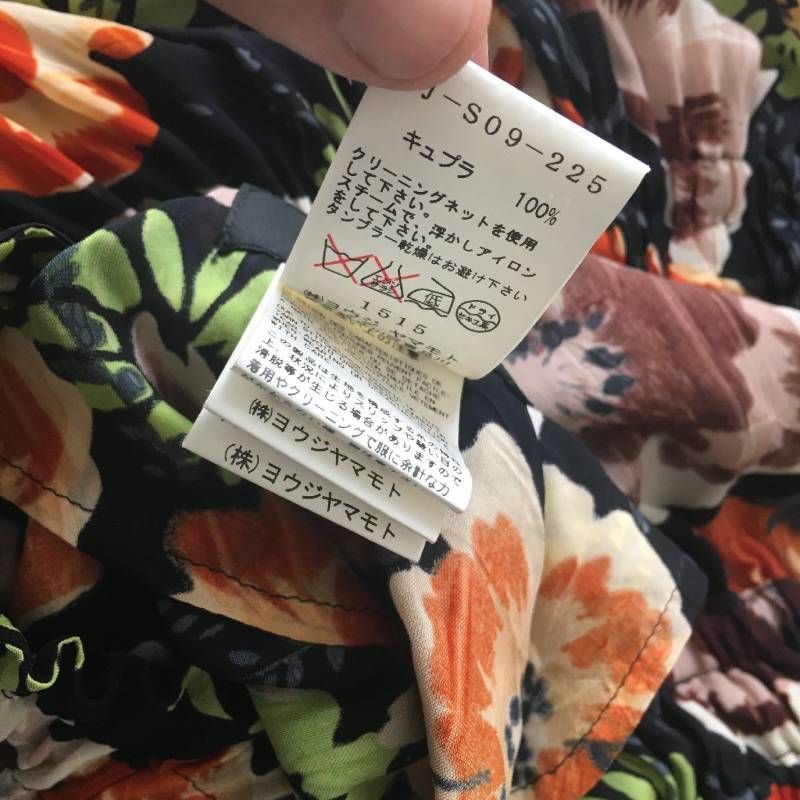 美品 希少✨Y's ワイズ ヨウジヤマモト リネン 花柄 フレア スカート 美品 Y's ワイズ ヨウジヤマモト 花柄 フラワー スカート2 YJ-S09-225