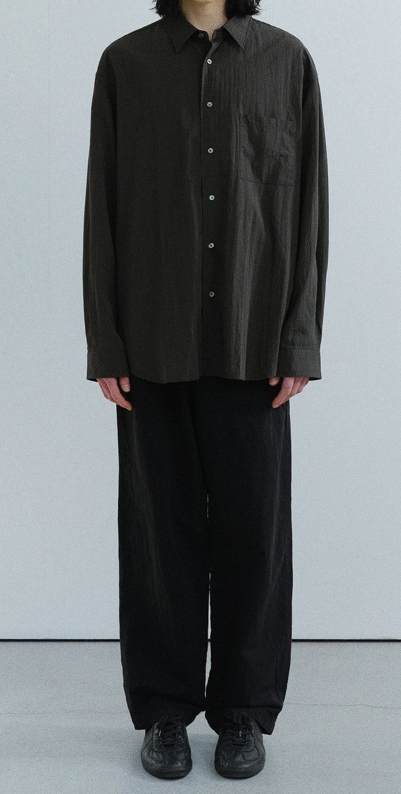 2 スチールネス Lake Shirt (Charcoal Brown)