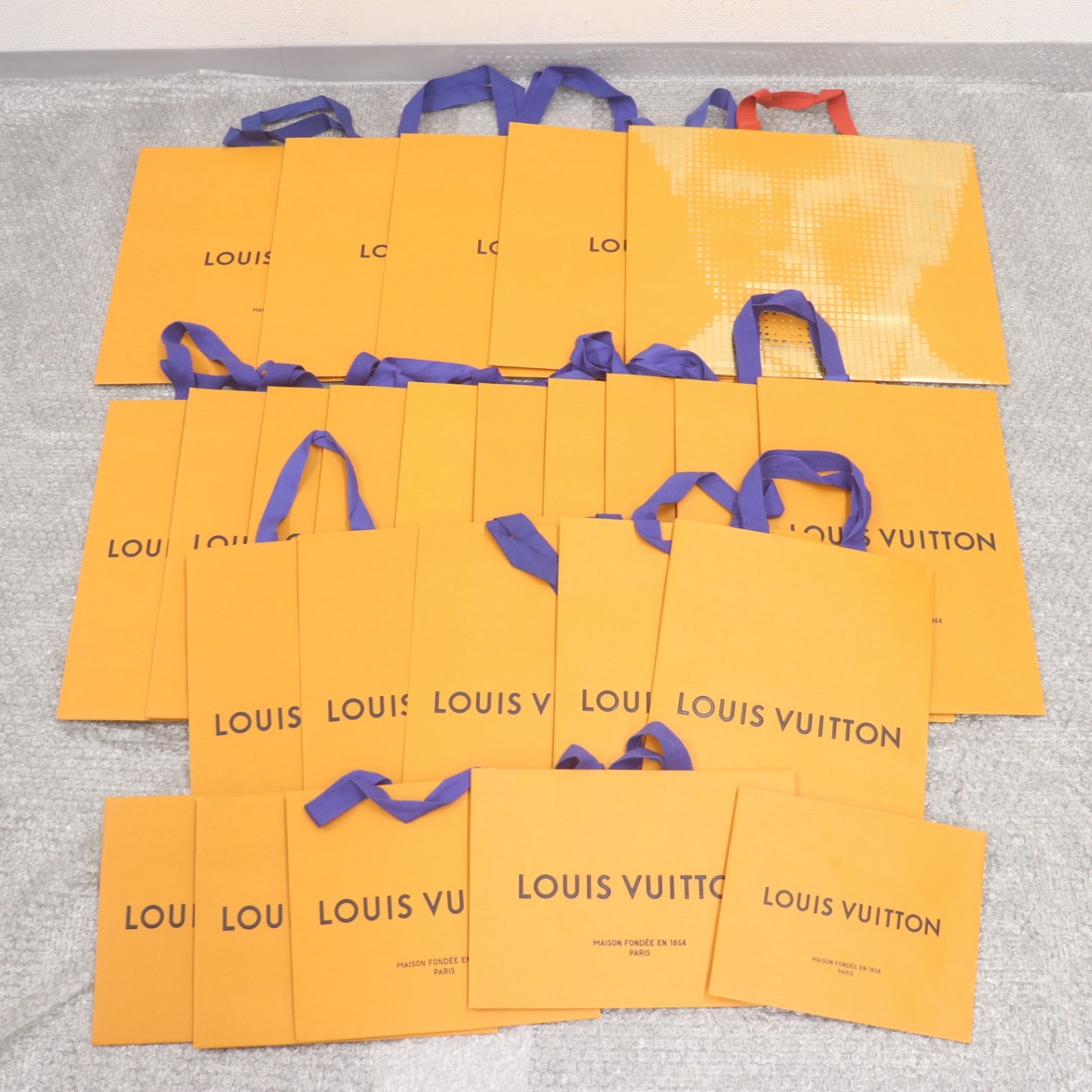 LOUIS VUITTON ルイヴィトン ショッパー 紙袋 オレンジ 45枚 ルイヴィトン】ショッパー オレンジ バッグ MM (Louis Vuitton/トート