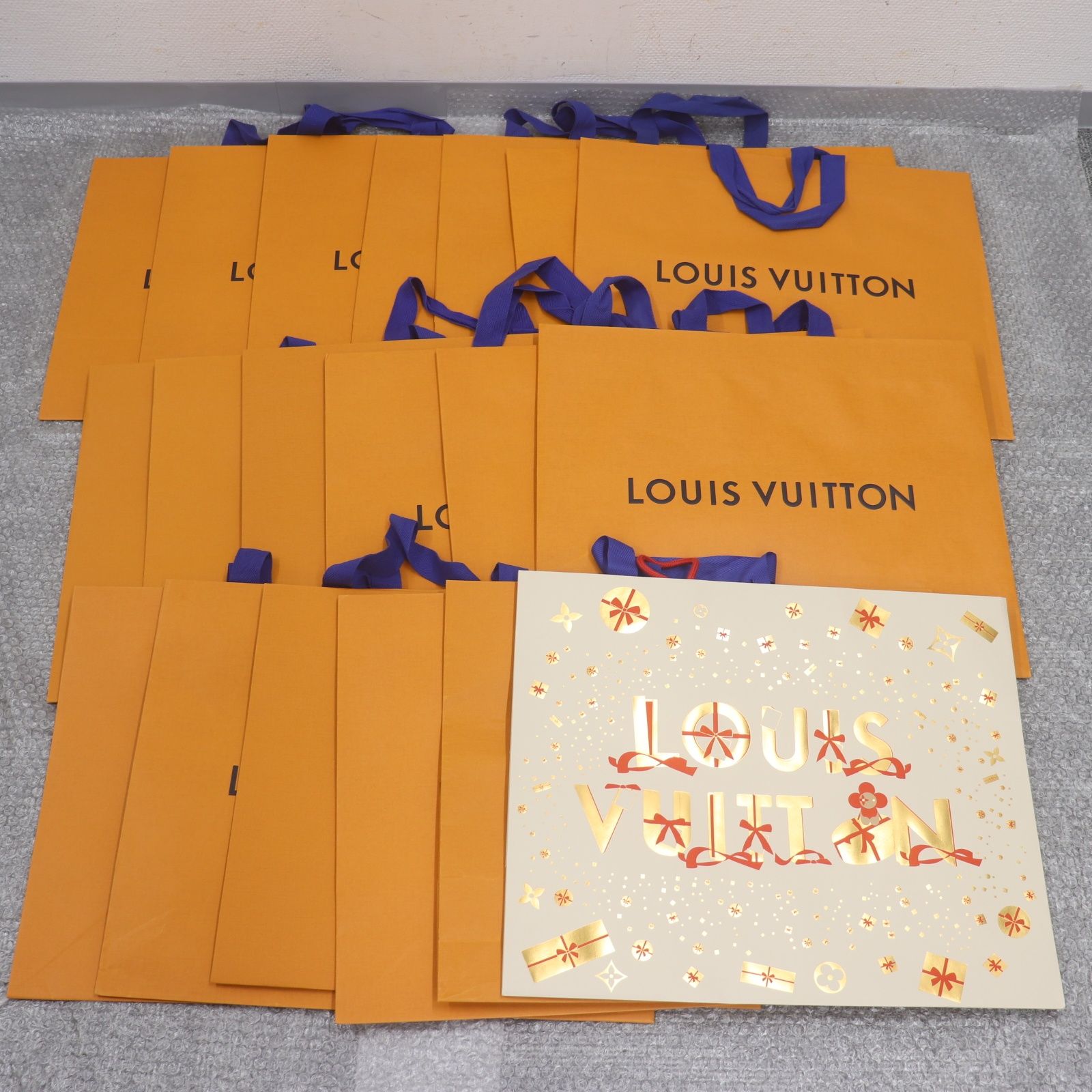 LOUIS VUITTON ルイヴィトン ショッパー 紙袋 オレンジ 45枚 Mサイズ1枚 LOUISVUITTON ルイヴィトン LV オレンジ ショッパー 紙袋