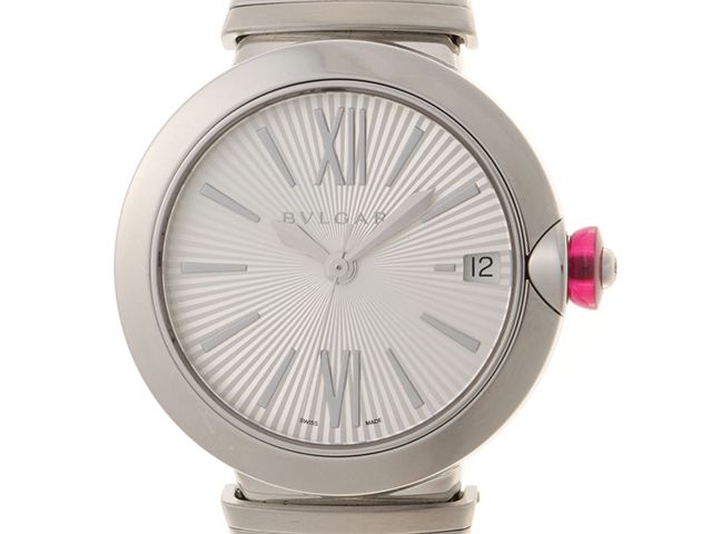 BVLGARI ブルガリ 時計 ルチェア LU33C6SSD シルバー文字盤 ステンレススチール レディース 自動巻き 2120500282145 【200】【中古】