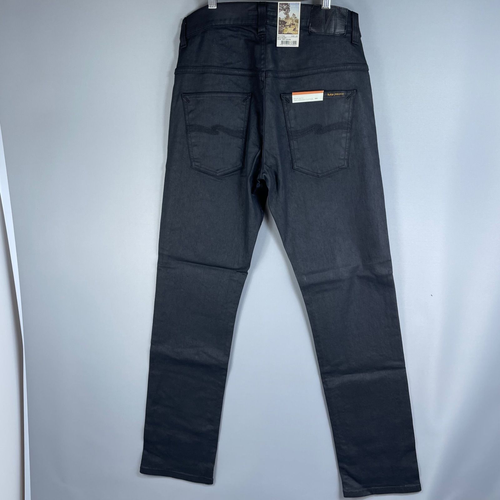 新品タグ付】ヌーディージーンズ THIN FINN BACK 2 BLACK W32 - メルカリ