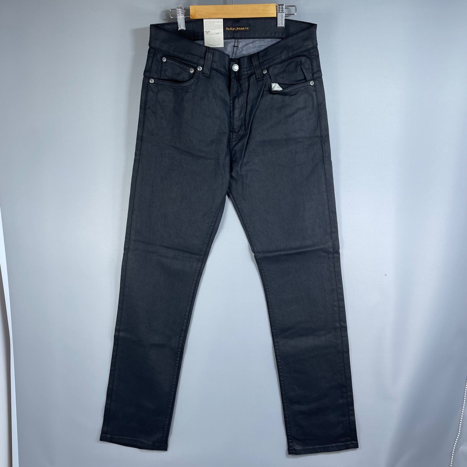 新品タグ付】ヌーディージーンズ THIN FINN BACK 2 BLACK W32 - メルカリ