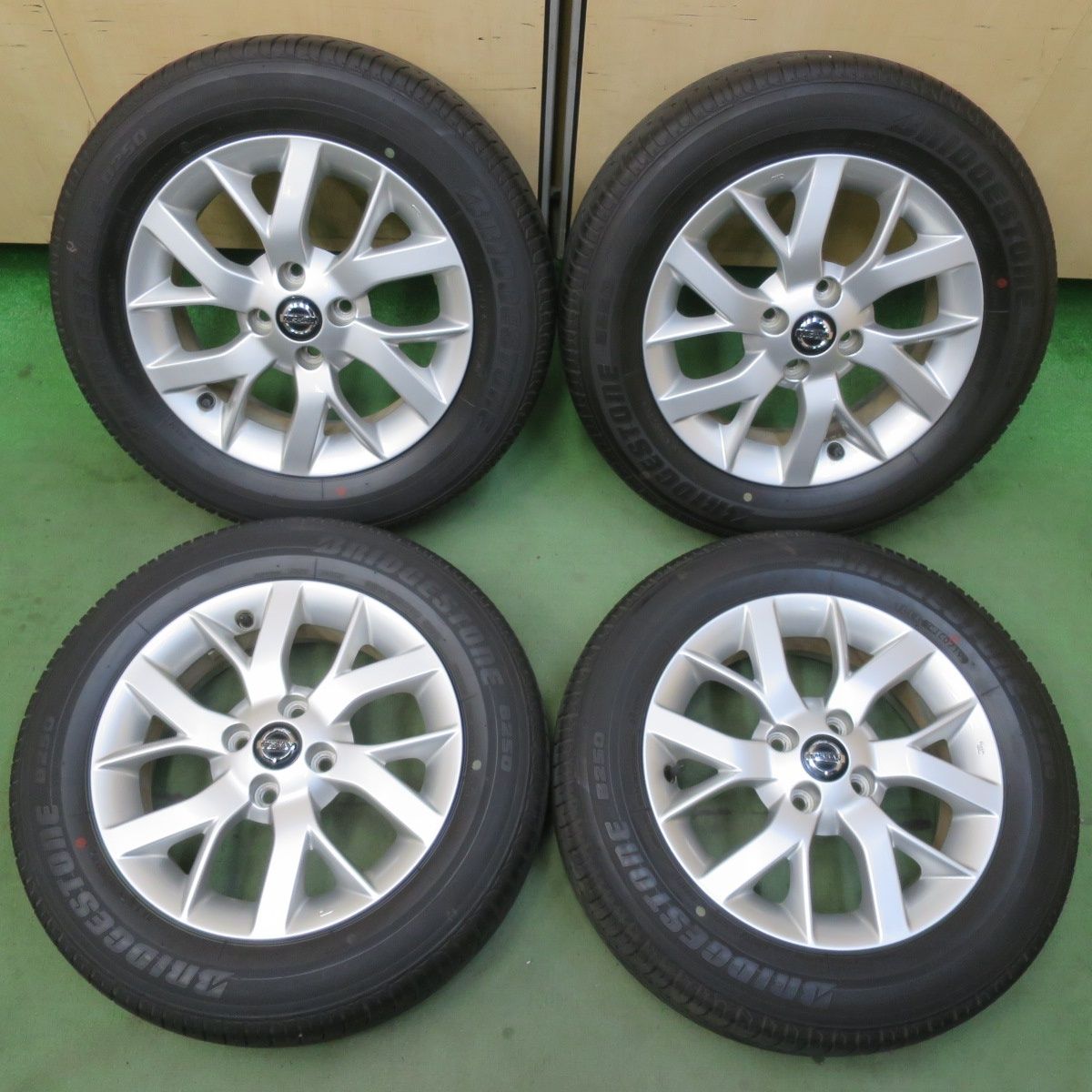 バリ溝！キレイ！9分★日産 E12 ノート e-power 純正 185/65R15 ブリヂストン B250 15インチ PCD100/4H★6042908イノ