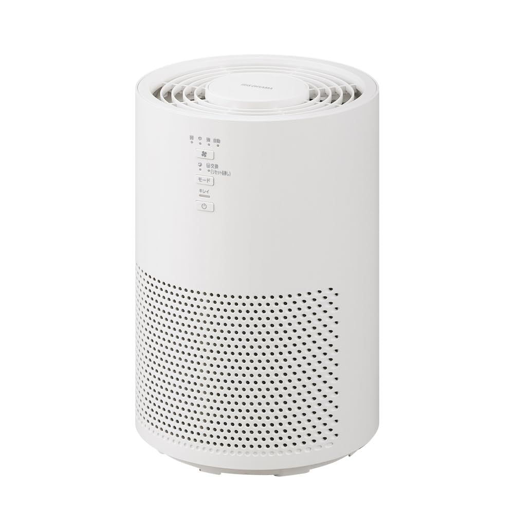 アイリスオーヤマ 空気清浄機 静音 小型 自動モード 省エネ ペット 脱臭 花粉 ホコリ PM2.5 集じん ウイルス アレルギー フィルター交換ランプ付き 10畳 AAP-S20C-W ホワイトｍａ