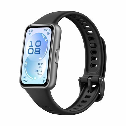 HUAWEI Band 11 スマートウォッチ 薄型軽量16g 24時間睡眠管理 1500nits高輝度 1.62大画面 14日間持続バッテリー 情緒モニタリング LINE通知 ブラックｍａ