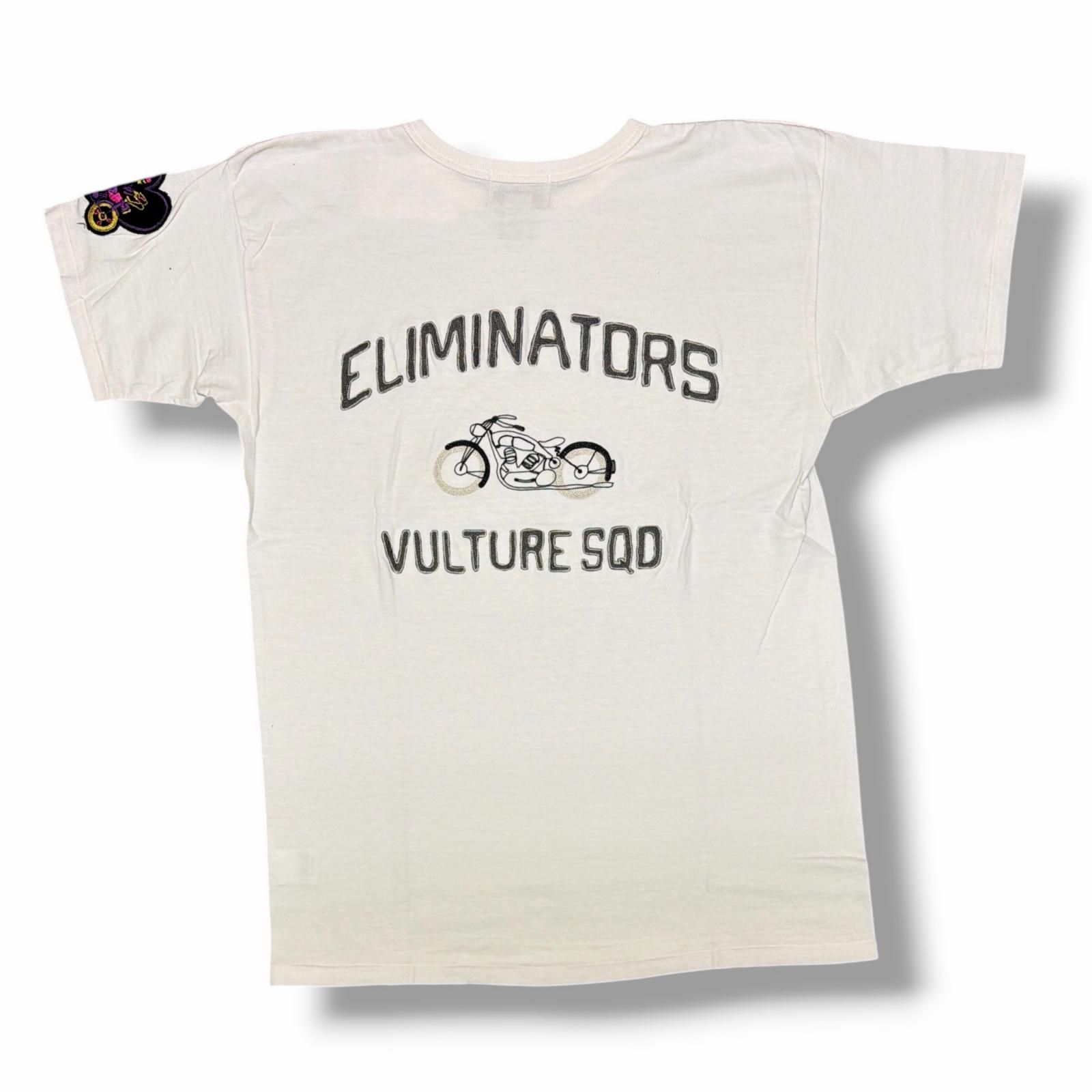 参考上代16500円 未使用 BOWWOW ELIMINATORS 8812 TEE エリミネイターTシャツ 半袖カットソー バウワウ BW251-E8T ホワイト XL （15064M）