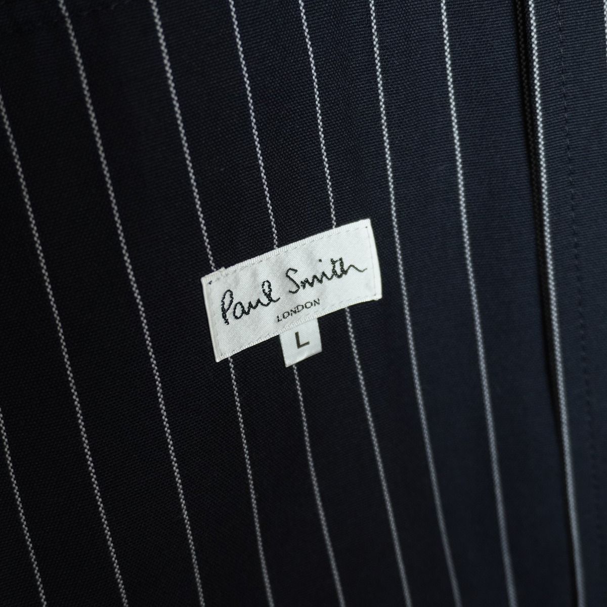 正規 Paul Smith ポールスミス 開襟 コットン ストライプ ジャケット 