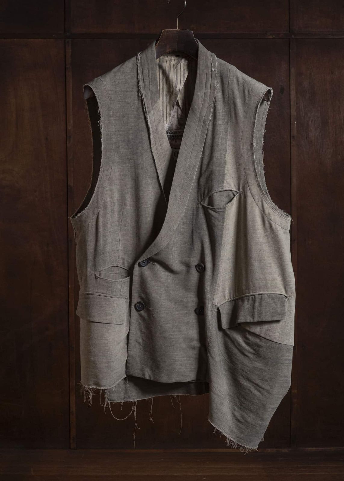 ZIGGY CHEN ジギーチェン 23SS ASIMMETRY VEST ベス