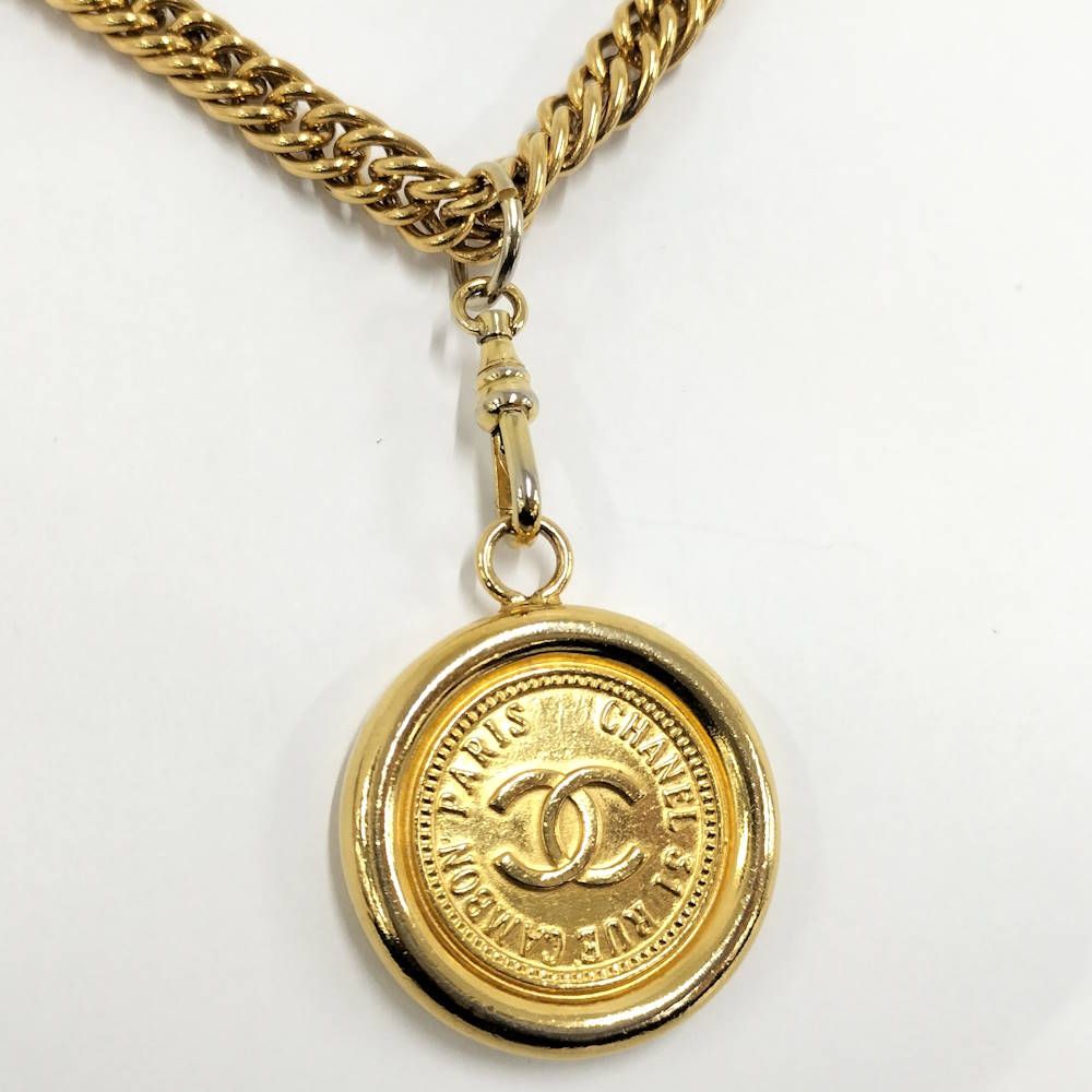 CHANEL コインネックレス メッキ ゴールド
