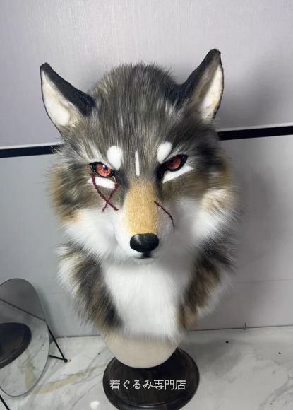 犬　猫　着ぐるみ ヘッド全頭　ヘッド ケモノ ファースーツ ぬいぐるみ コスプレ コスチューム Kurumi 一点物 B785