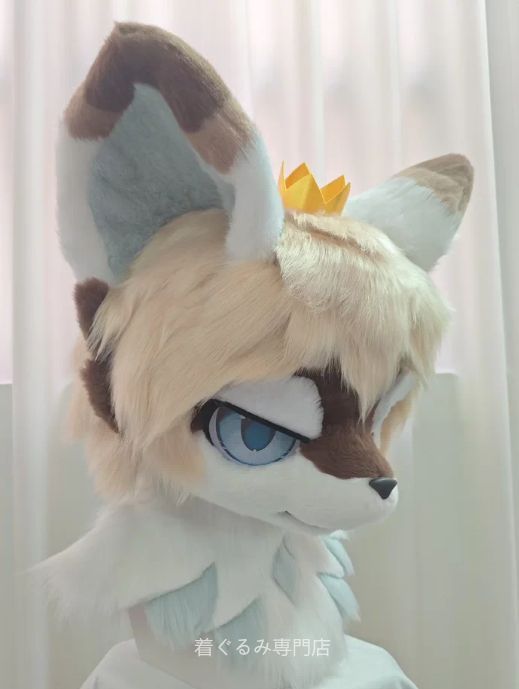犬　猫　着ぐるみ ヘッド全頭　ヘッド ケモノ ファースーツ ぬいぐるみ コスプレ コスチューム Kurumi 一点物 B796