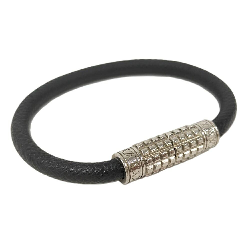 LOUIS VUITTON ブラスレ ブレスレット メッキ シルバー×ブラック M6630D