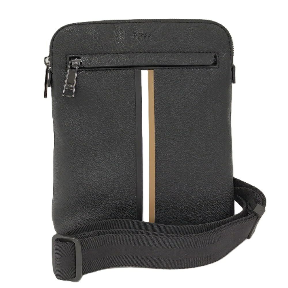 HUGOBOSS ショルダーバッグ レザー ブラック