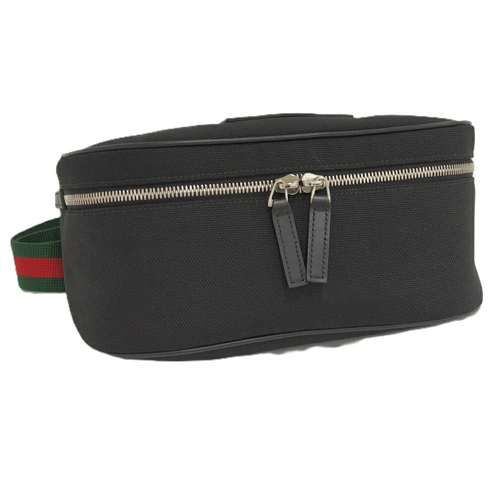 GUCCI ショルダーバッグ ナイロンキャンバス ブラック 630920