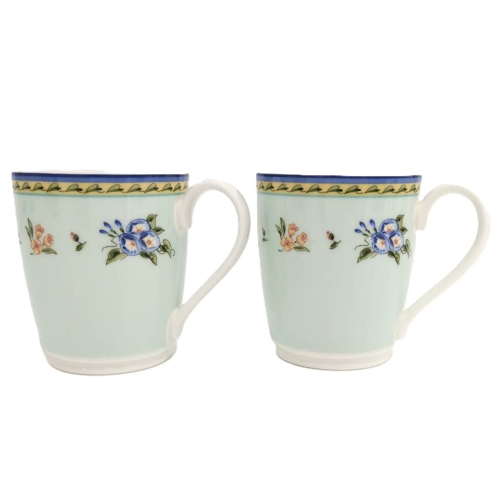 Tiffany & Co. モーニンググローリー マグカップ 2客セット