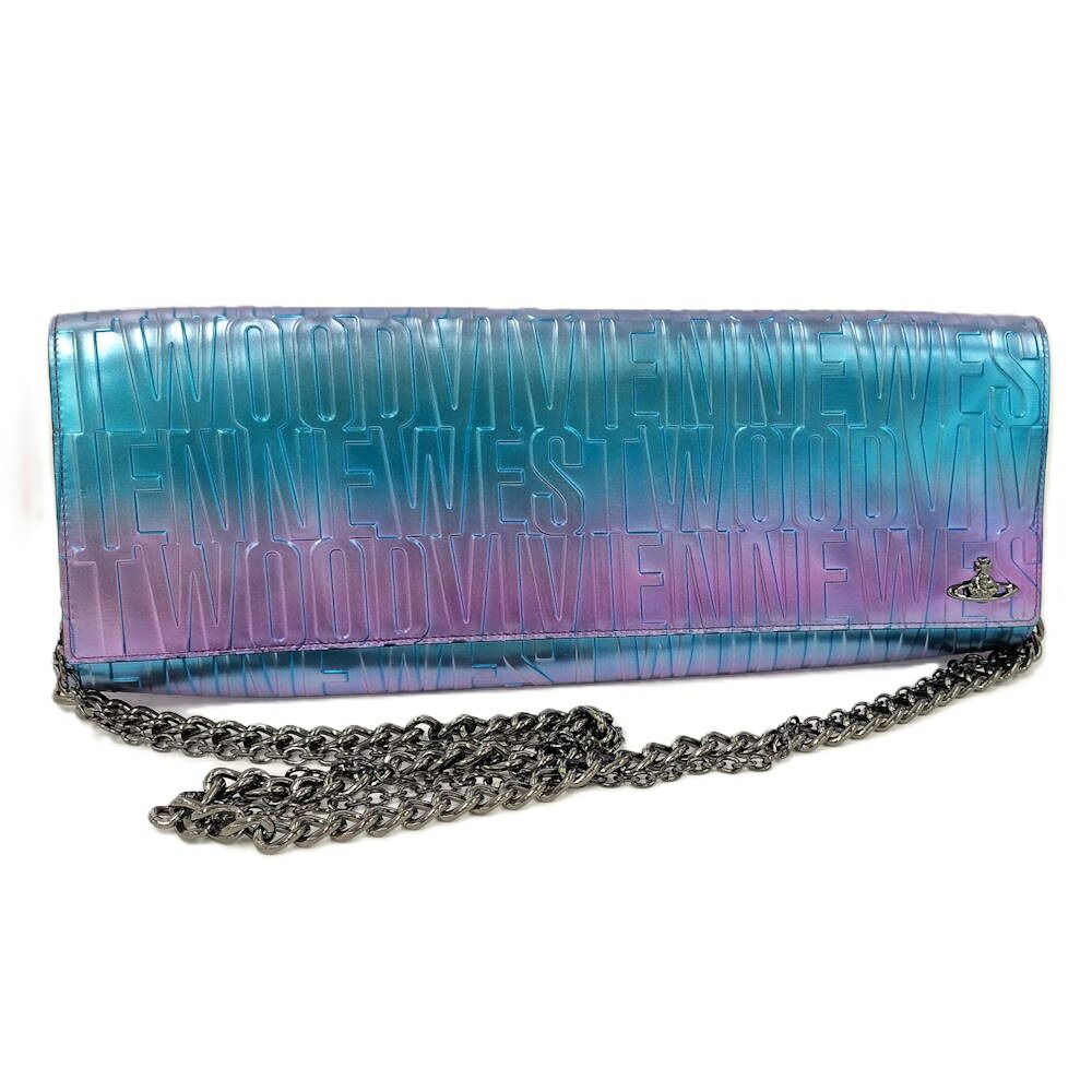 Vivienne Westwood チェーンショルダーバッグ レザー メタリック