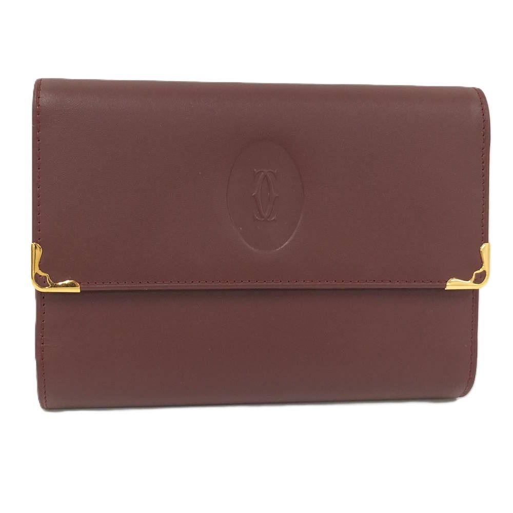 Cartier マストライン 三つ折り財布